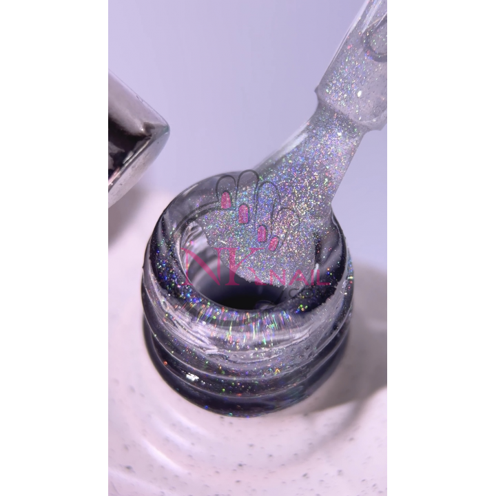 Топ NAILSOFTHEDAY Holographic Top Cat eye, 10 мл TPO free
